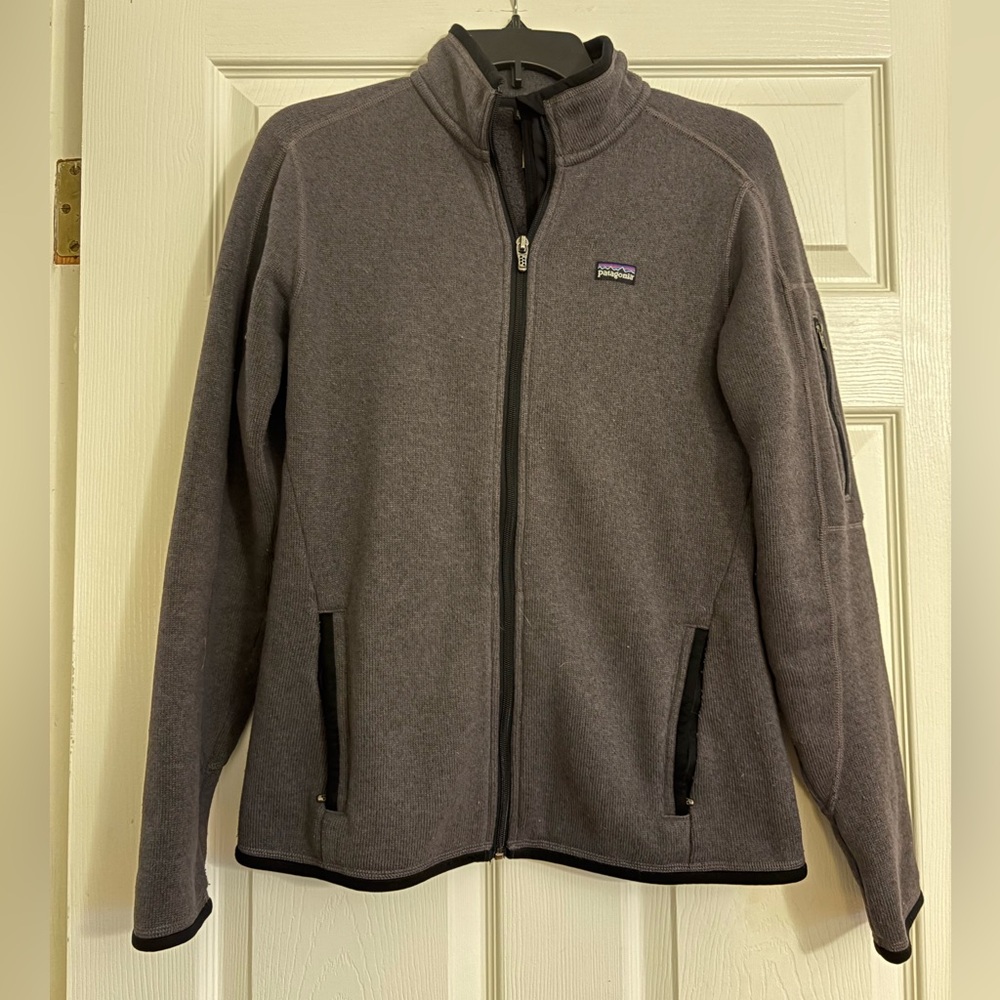 Patagonia Women’s Charcoal Zip-Up Sweater